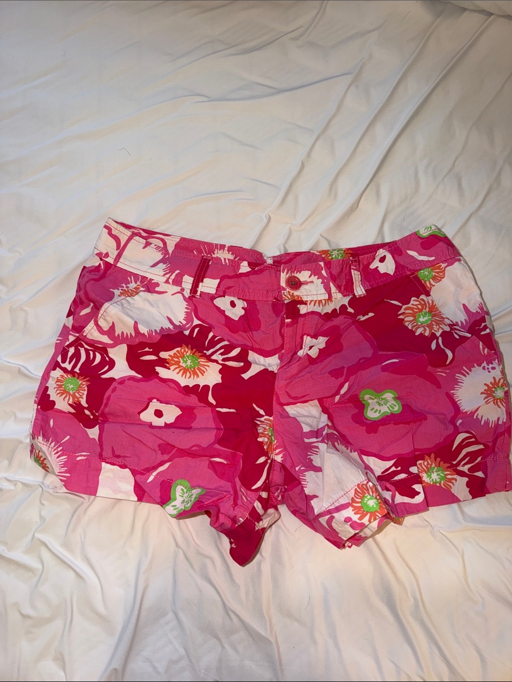 Lilly Pulitzer Hotty Pink Cherry Begonia Callahan Shorts